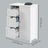 Bathroom Storage Organizer - MDF - White - with Adjustable Shelf