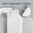 Bathroom Storage Organizer - MDF - White - with Adjustable Shelf