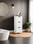 Free-Standing Storage Cabinet - 4 Drawers - Engineered Wood - Laurel Green