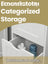 Free-Standing Storage Cabinet - 4 Drawers - Engineered Wood - Laurel Green
