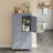 Freestanding Bathroom Storage Cabinet - Wood - White - 2 Drawers