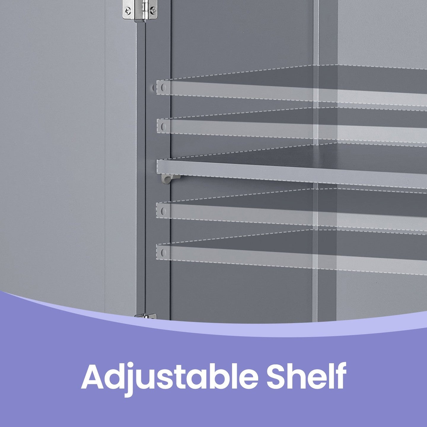 Freestanding Bathroom Storage Cabinet - Wood - White - Dual Drawer and Door Design with Adjustable Shelf