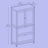 Freestanding Bathroom Storage Cabinet - Wood - White - Dual Drawer and Door Design with Adjustable Shelf