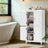 Freestanding Bathroom Storage Cabinet - Wood - White - Four Doors with Adjustable Shelves