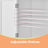 Freestanding Bathroom Storage Cabinet - Wood - White - Four Doors with Adjustable Shelves