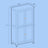Freestanding Bathroom Storage Cabinet - Wood - White - Four Doors with Adjustable Shelves