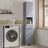 Tall Bathroom Cabinet - Wood - White - Slim Storage Solution