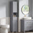 Tall Bathroom Cabinet - Wood - White - Slim Storage Solution