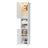 Tall Freestanding Storage Cabinet - White - Slim Design