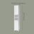 Tall Freestanding Storage Cabinet - White - Slim Design