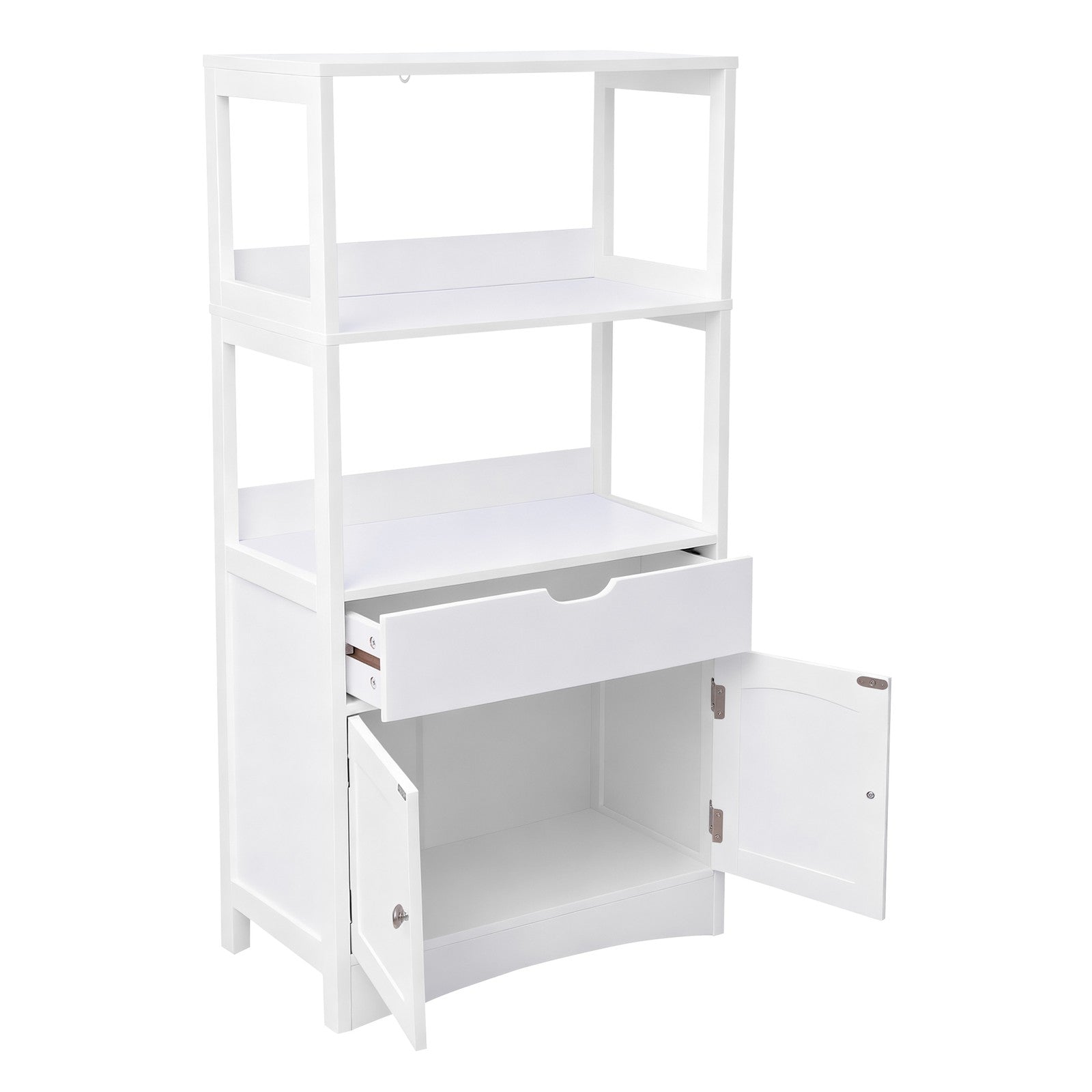 Bathroom Storage Cabinet - 122L - MDF - 2 Open Shelves