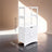 Bathroom Storage Cabinet - 122L - MDF - 2 Open Shelves
