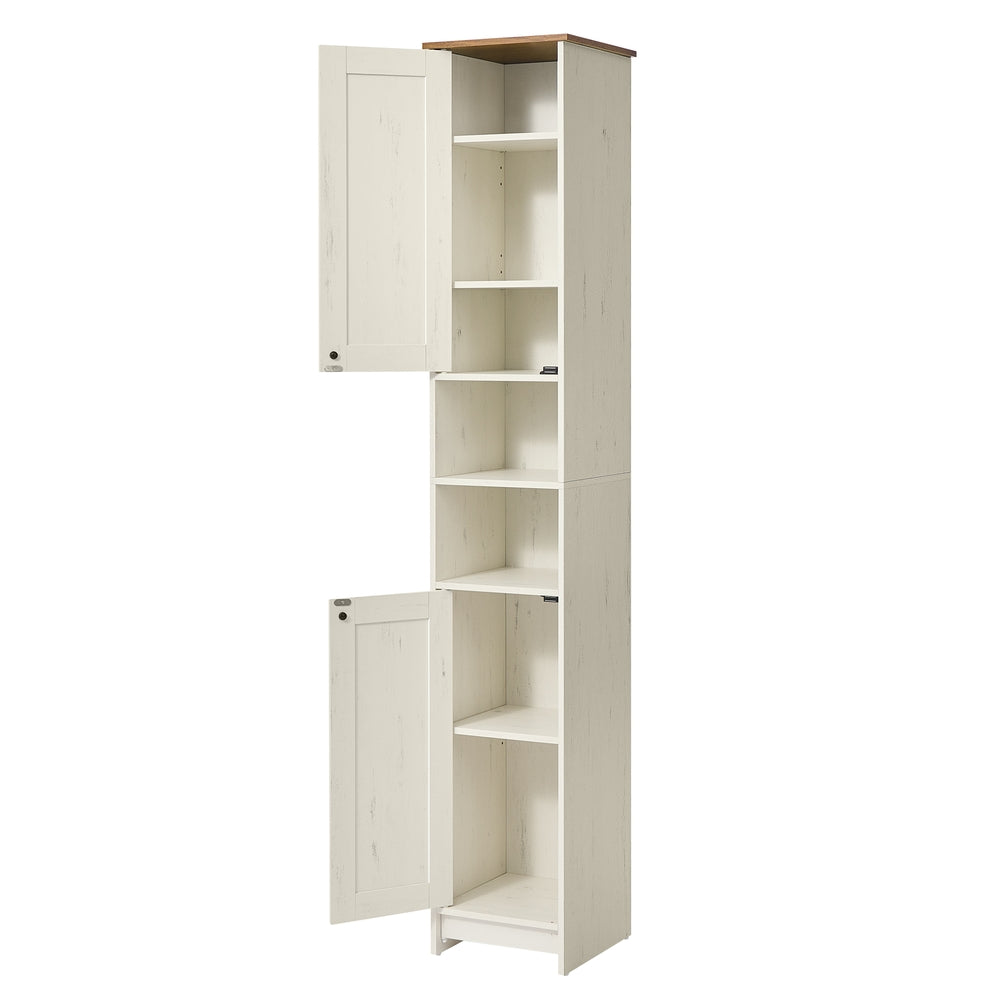 Tall Freestanding Cupboard - 30L - Particleboard - Superfast Toolless Assembly