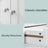 Tall Freestanding Bookshelf - Wood - White - 3 Open Shelves and 1 Drawer