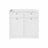 Laundry Hamper Cabinet - Wood - Cloud White - 2 Removable Baskets with Handles