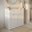 Laundry Hamper Cabinet - Wood - Cloud White - 2 Removable Baskets with Handles
