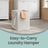 Laundry Hamper Cabinet - Wood - Cloud White - 2 Removable Baskets with Handles