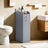 Small Bathroom Cabinet - Wood - Dove Grey - Freestanding Storage Unit for Small Spaces