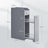 Small Bathroom Cabinet - Wood - Dove Grey - Freestanding Storage Unit for Small Spaces