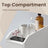 Slim Bathroom Storage Cabinet - MDF - Dove Grey - Freestanding with Drawers for Space Efficiency