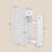 Slim Bathroom Storage Cabinet - MDF - Dove Grey - Freestanding with Drawers for Space Efficiency