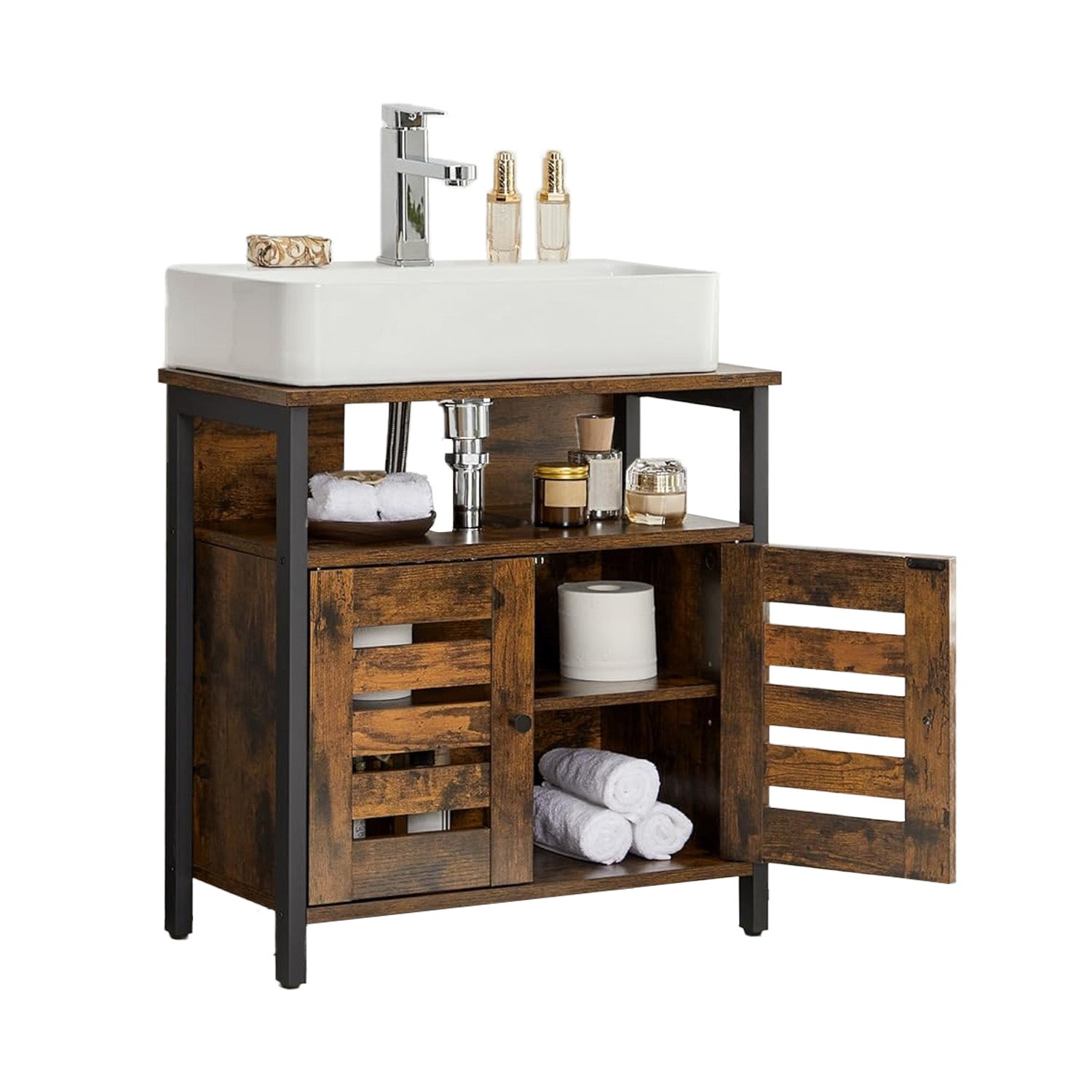 Under Sink Cabinet - 60L - Steel - Open Shelf