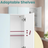 Wall Mirror Cabinet - Wood - White - Adjustable Shelves
