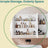 Wall Mirror Cabinet - Wood - White - Adjustable Shelves