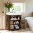 Bathroom Vanity Unit - Engineered Wood - Rustic Brown - 2-Door Design with Adjustable Shelf