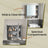 Wall Mirror Cabinet - MDF - Grey - Adjustable Shelves