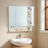 Bathroom Mirror Cabinet - Wood - Cloud White - Adjustable Shelves