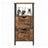 Storage Tower - Wood - Rustic Brown and Black - Slim Design with 3 Drawers and Open Compartment