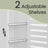 Tall Bathroom Storage Cabinet - Engineered Wood - Rustic Brown - 3 Open Compartments