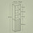 Tall Bathroom Storage Cabinet - Engineered Wood - Rustic Brown - 3 Open Compartments