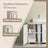 Under Sink Bathroom Cabinet - Wood - Cloud White - 3 Drawer Storage Solution for Washbasins with Pedestal