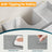 Under Sink Bathroom Cabinet - Wood - Cloud White - 3 Drawer Storage Solution for Washbasins with Pedestal