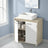 Under Sink Bathroom Storage Cabinet - 60L - MDF - 2 Compartment Design
