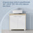 Under Sink Bathroom Storage Cabinet - 60L - MDF - 2 Compartment Design