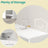 Tall Bathroom Storage Cabinet - Wood - Classic White - Freestanding with Storage Drawers and Adjustable Shelf