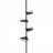4-Tier Bathroom Storage Shelf - Rust-Resistant Steel - Adjustable Height