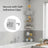 4-Tier Bathroom Storage Shelf - Rust-Resistant Steel - Adjustable Height