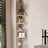 Telescopic Corner Shower Caddy - Stainless Steel - White - Adjustable with 4 Shelves