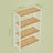 3-Tier Shelving Unit - Bamboo - White - Multifunctional Storage for Hallway and More