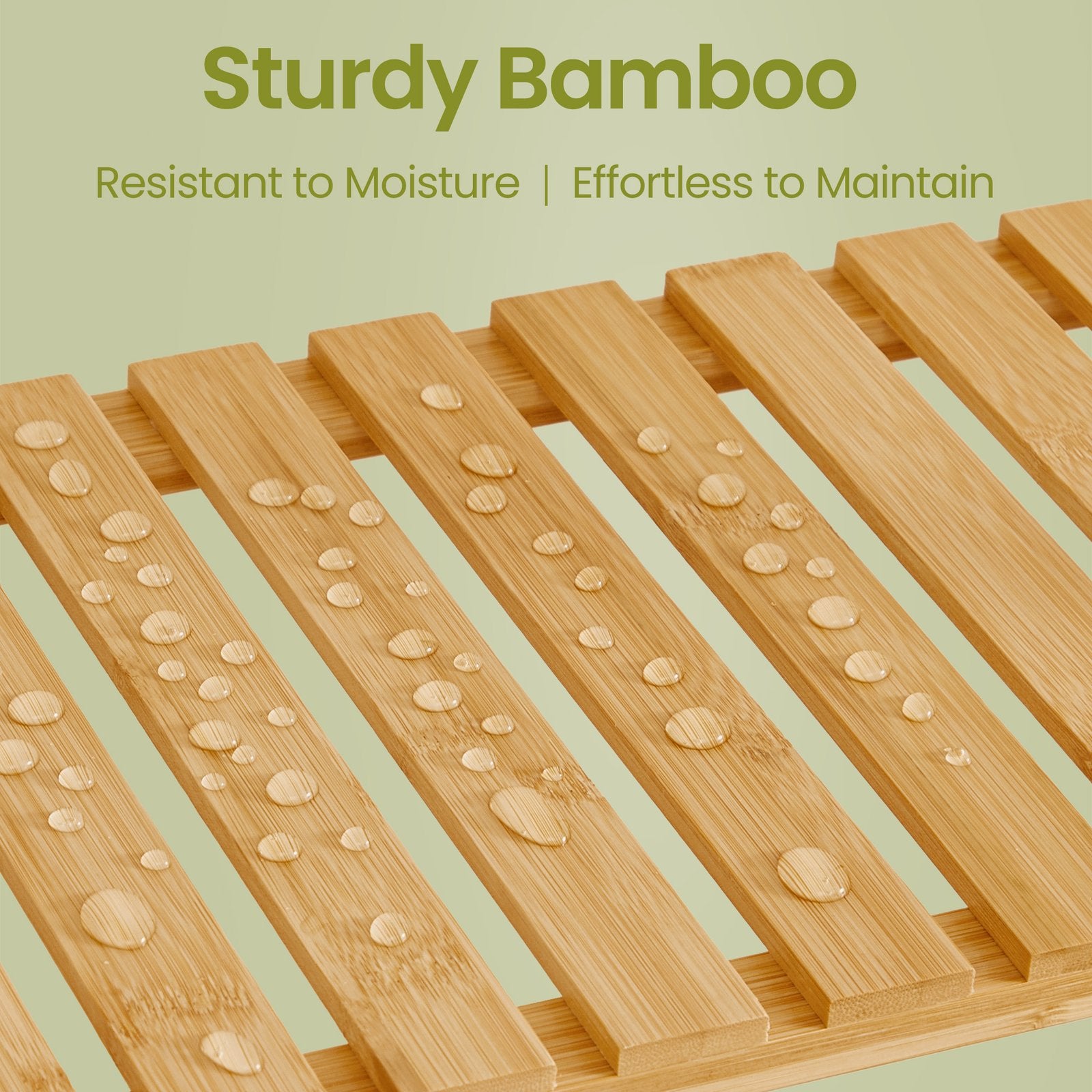 3-Tier Shelving Unit - Bamboo - White - Multifunctional Storage for Hallway and More
