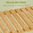 3-Tier Shelving Unit - Bamboo - White - Multifunctional Storage for Hallway and More