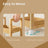 Bathroom Trolley - Bamboo - Natural - Space-Saving 3-Tier Design on Wheels