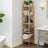 Bamboo Storage Shelf - 5-Tier - Natural Finish