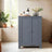 Bathroom Floor Storage Cabinet - Wood - White - Freestanding with 2 Doors and 2 Adjustable Shelves