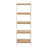 5-Tier Shelf Unit - Bamboo - Natural White - Versatile Storage Organizer for Kitchen and Bathroom