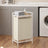Laundry Hamper - Metal Frame - Rustic Brown and Black - Pull-Out Liner with Shelf